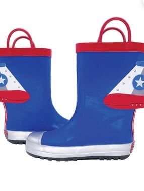 Bixbee Children’s Rocketship Rain boots New With Tags Size 11